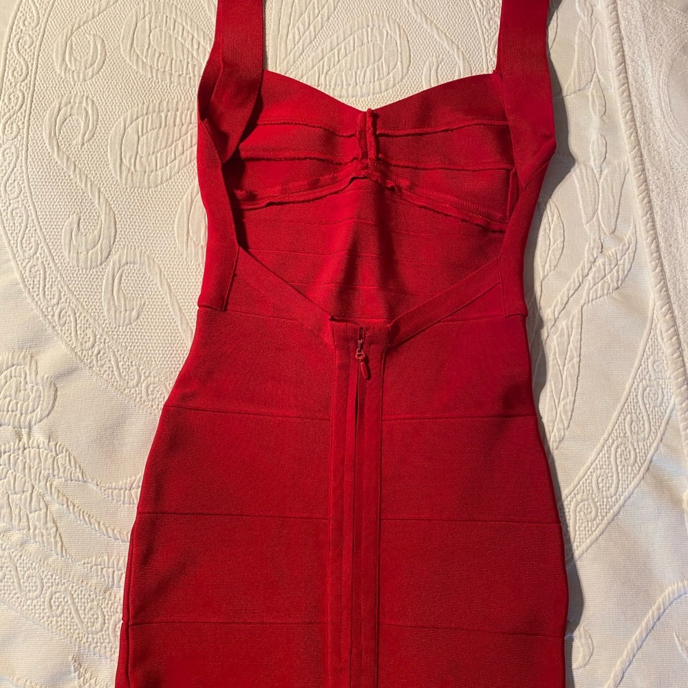 Hot Miami Styles Red Bandage Dress